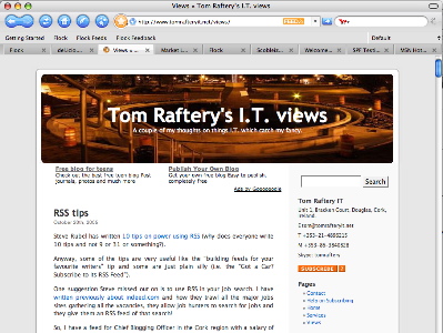 New Flock Browser screenshot on OS X